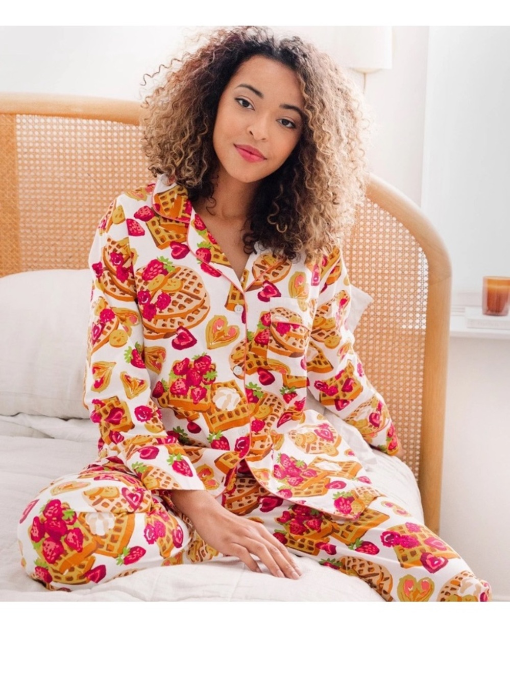 NWT Printfresh Waffles In-Bed Pajama Set